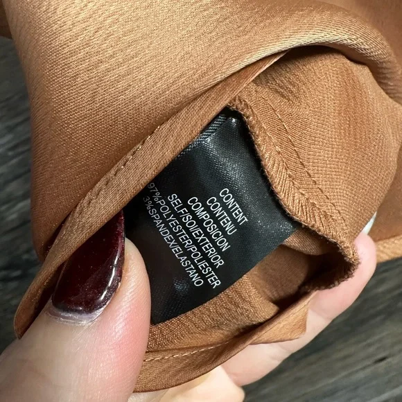 Wayf Women's Mocha Brown Blouse - Picture 8 of 8